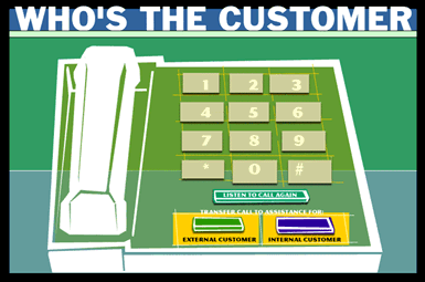 Who's The Customer? Task screen