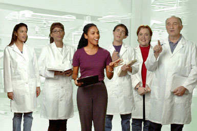 Materials Assembly Team Meeting screen