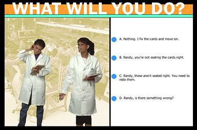What Will You Do? Task screen