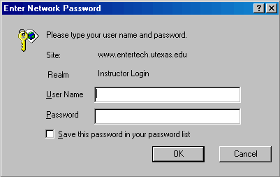 Enter Network Password