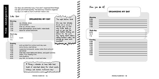 Personal Planner - page spread